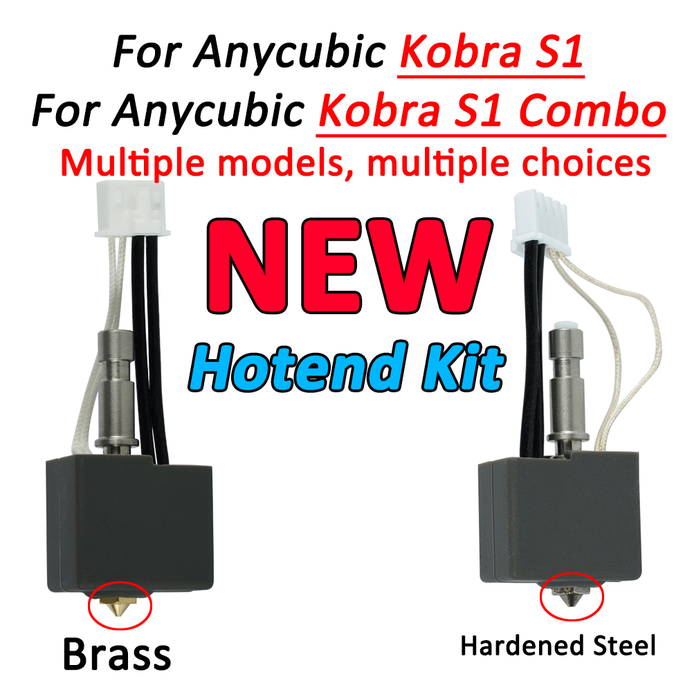 3D Printing Nozzle - ชุดหัวพิมพ์ร้อน Anycubic Kobra S1 ชุดคอมโบหัวพิมพ์ร้อน Kobra