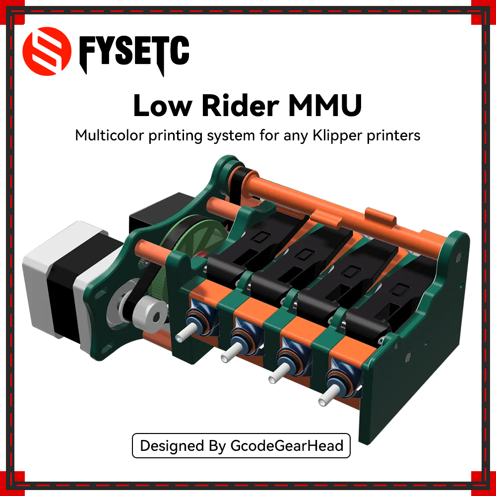 3D Printing Klipper - ระบบพิมพ์หลากสี NEW Low Rider MMU สำหรับเครื่องพิมพ์