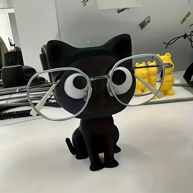 3D Printing Glasses Frames - ที่วางแว่นตาแมวพิมพ์ 3 มิติ ที่วางแว่นตาแฟชั่น รูปแมวนั่งน่ารัก ใช้จัดระเบียบโต๊ะทำงาน
