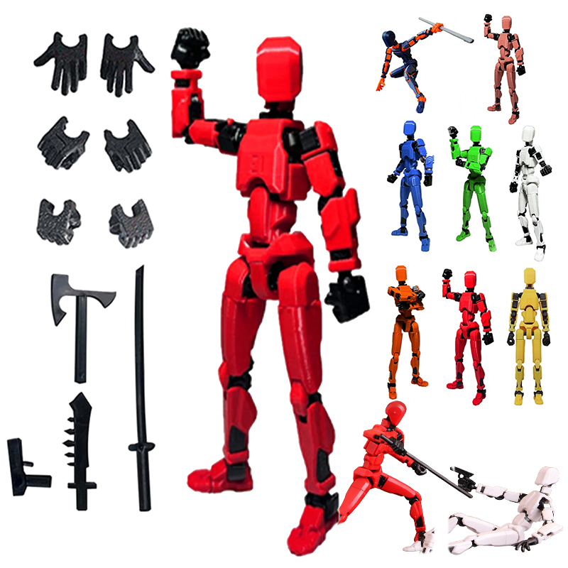 3D Printing Action Figure - ฟิกเกอร์ข้อต่อ 13 จุด แบบประกอบเอง ของเล่นพิมพ์ 3