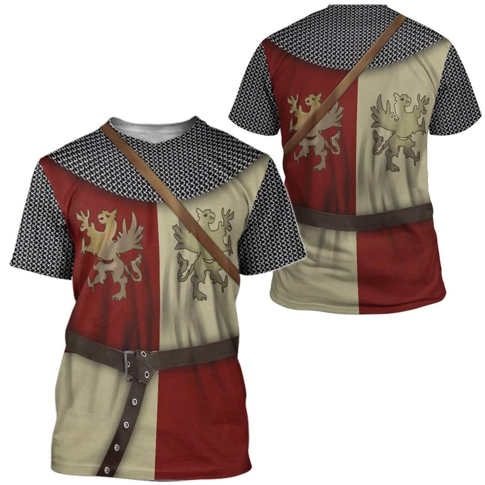 3D Printing Knight Armor - อัศวินเกราะ3D พิมพ์ผู้ชาย T เสื้อ Knights Templar