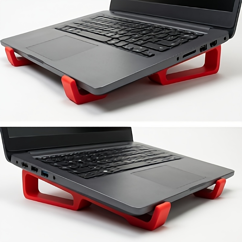 3D Printing Laptop Stand - แท่นวางแล็ปท็อปแบบพกพาที่ผลิตด้วยเทคโนโลยี 3D, แท่นวางโน้ตบุ๊กที่มีการระบายอากาศและออกแบบตามหลักสรีรศาสตร์, ใช้ได้กับแล็ปท็อปทุกประเภท, เหมาะสำหรับสำนักงานและที่บ้าน