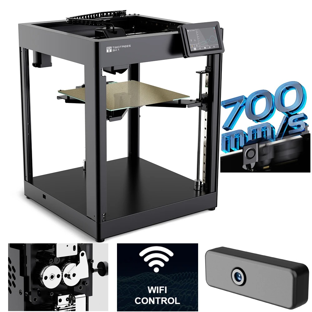 3D Printing Klipper - เครื่องพิมพ์สามมิติ Twotrees SK1 ความเร็วสูง ระบบพิมพ์แบบ Direct