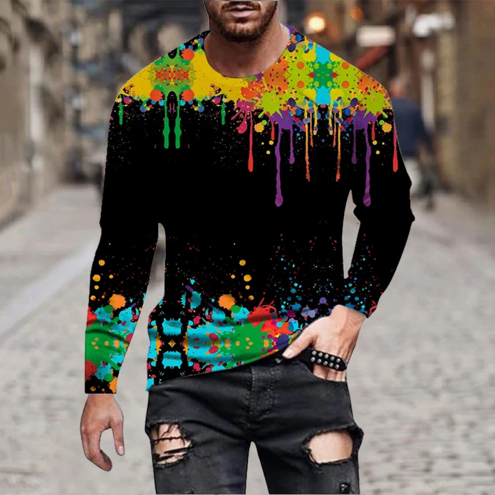 เสื้อยืดแขนยาวพิมพ์ลาย 3D ลายส - 3D Printing Jersey บทวิจารณ์และราคา