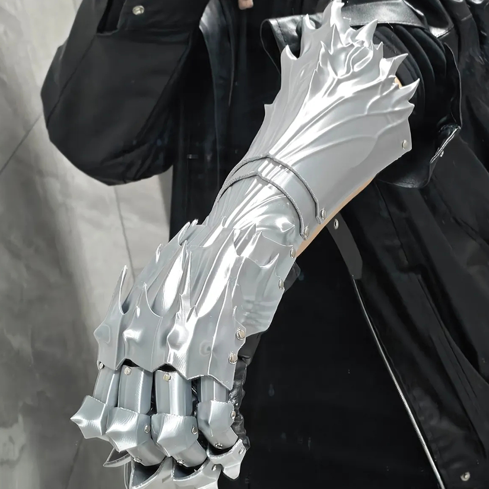 ถุงมือเกราะแขนกลไกสไตล์ไซเบอร์ - 3D Printing Knight Armor บทวิจารณ์และราคา