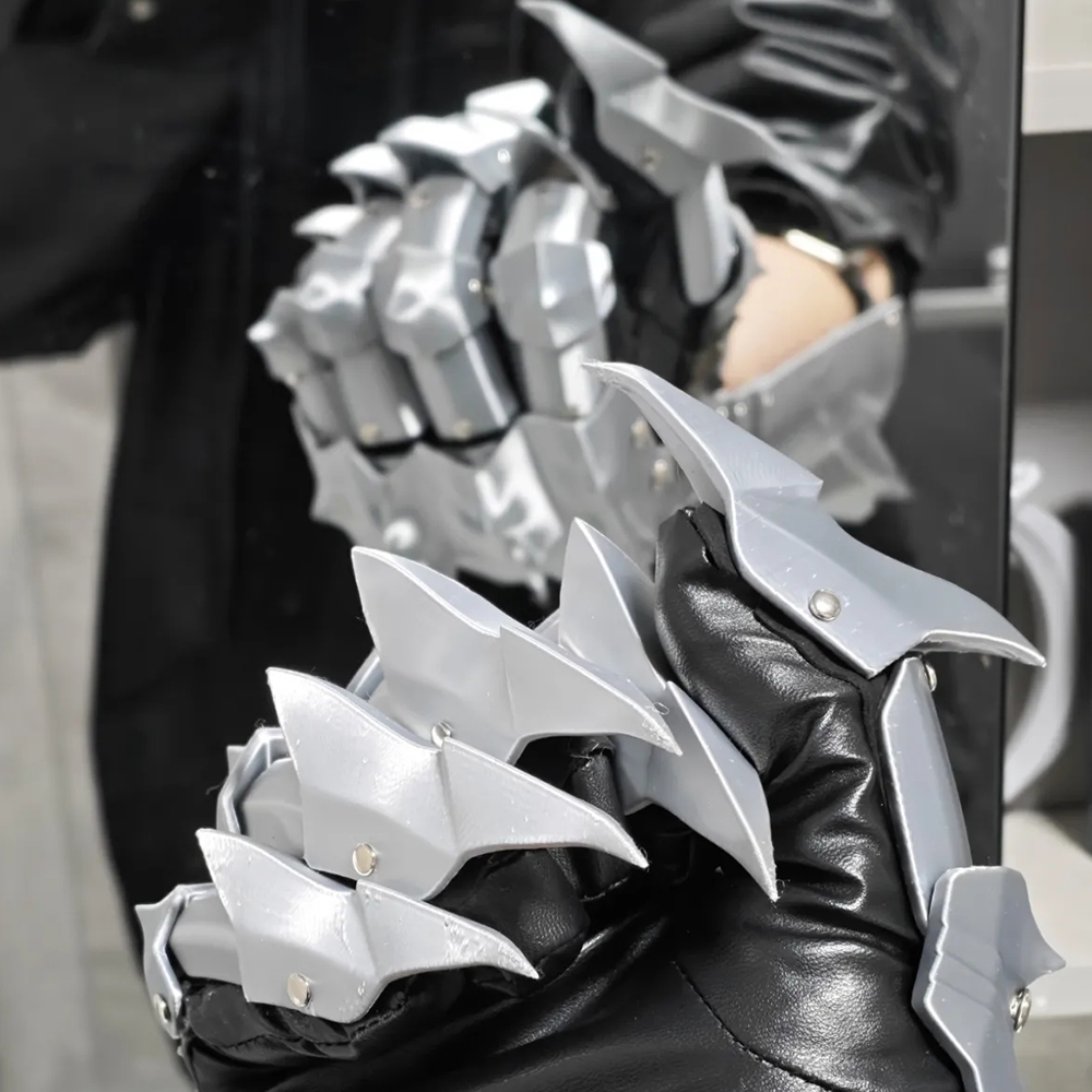 ถุงมือเกราะแขนกลไกสไตล์ไซเบอร์ - 3D Printing Knight Armor บทวิจารณ์และราคา