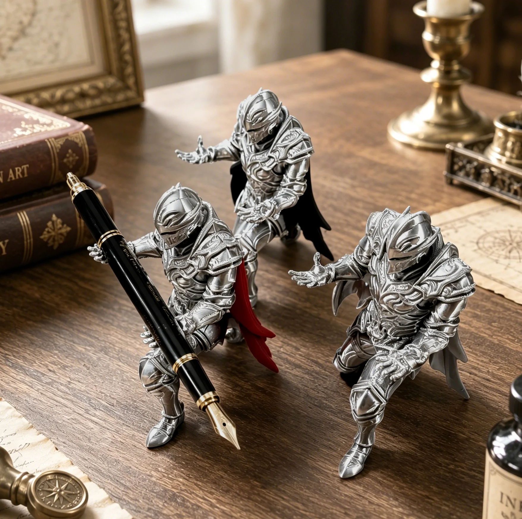 ที่วางปากกาอัศวินรัตติกาลแบบพิ - 3D Printing Knight Armor บทวิจารณ์และราคา
