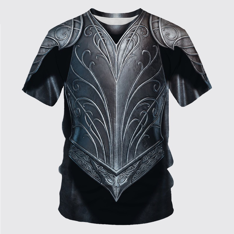 เสื้อยืดผู้ชายลายเกราะอัศวินยุ - 3D Printing Knight Armor บทวิจารณ์และราคา