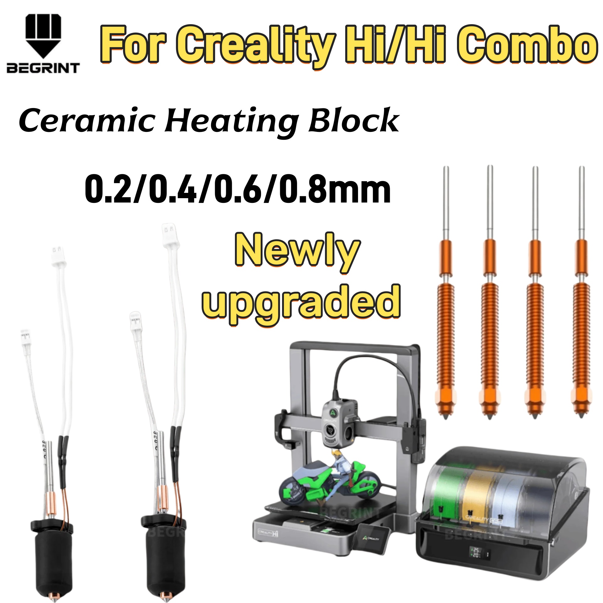 ชุดฮีตเตอร์เซรามิกทนความร้อนสู - 3D Printing Nozzle บทวิจารณ์และราคา