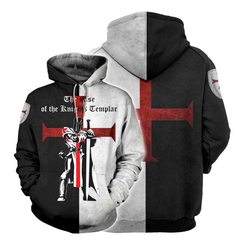 Knights Templar เกราะ Hoodies  - 3D Printing Knight Armor บทวิจารณ์และราคา