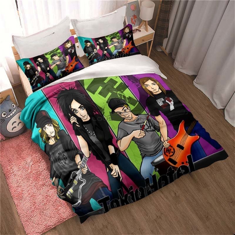ใหม่ Tokio Hotel ชุดเครื่องนอน - 3D Printing Rock บทวิจารณ์และราคา