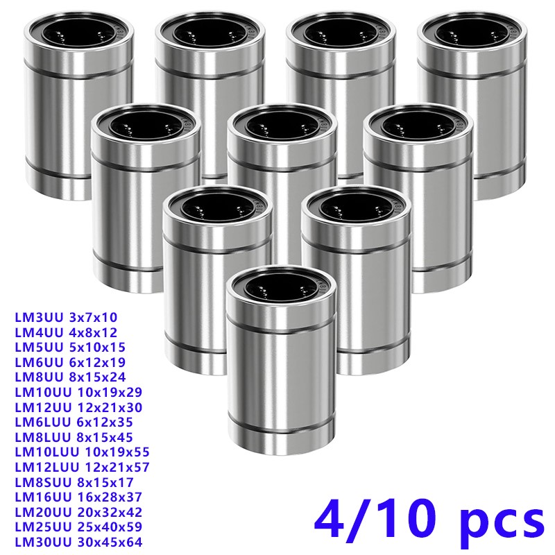 4/10PCS LM8UU LM10UU LM16UU LM - 3D Printing Guide บทวิจารณ์และราคา